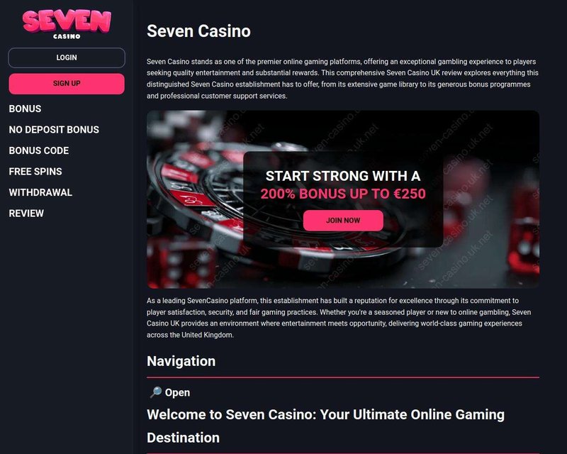 Explore seven casino uk login